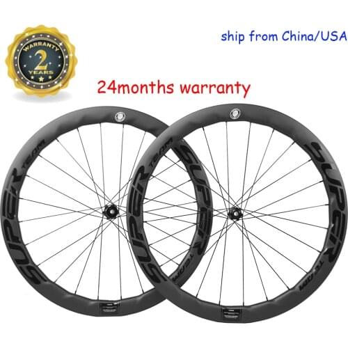 New Model -AK 50mm Clincher Carbon Wheelset Disc Brake CX6/CX6 Ceramic Hub UD Matte Finish