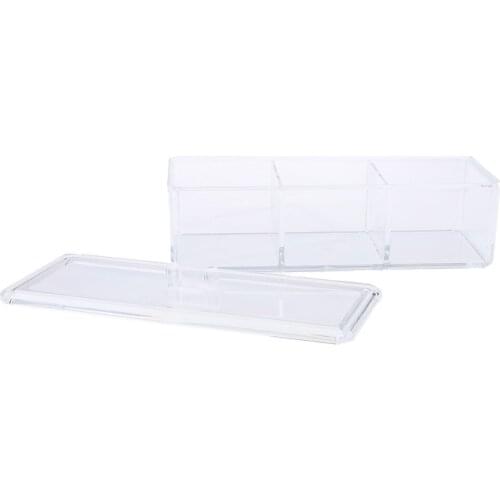 3 Compartments Clear Storage Box Jewelry Bead Screw Organizer Container Box