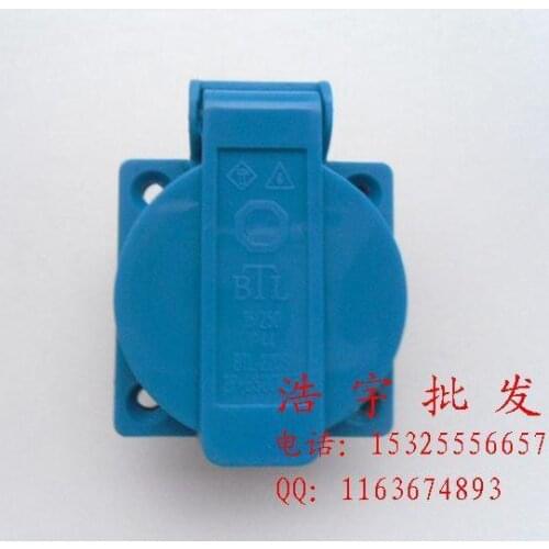 2KW, 3KW, 5KW gasoline generator plug socket 6.5KW socket anti-shedding two-pin continental socket
