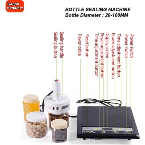 110V Hand-held Induction Electromagnetic Aluminum Foil Sealing Machine Portable Induction Foil Cap Sealer(20-80mm)