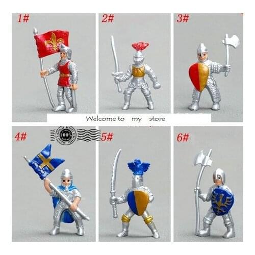 Medieval Soldier Kings Guard / Roman Soldier 6 pcs/set figure toy gift