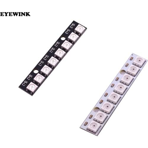 1pcs Stick 8 channel WS2812 5050 RGB LED lights built-in full color-driven development board