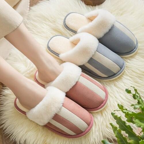 Ladies' Slippers Home Fur Slides House Slippers for Women Shoes Autumn Winter Indoor Slippers Casual Thick Sneaker Womens Home