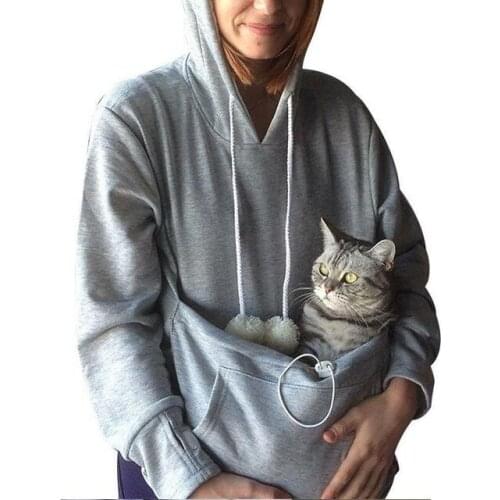 Sweatshirt Cat hoodie Pet Casual Unisex cat kangaroo pocket hoodie Sweatershirts Cat Casual Hoodie Sweater shirts Adult Version