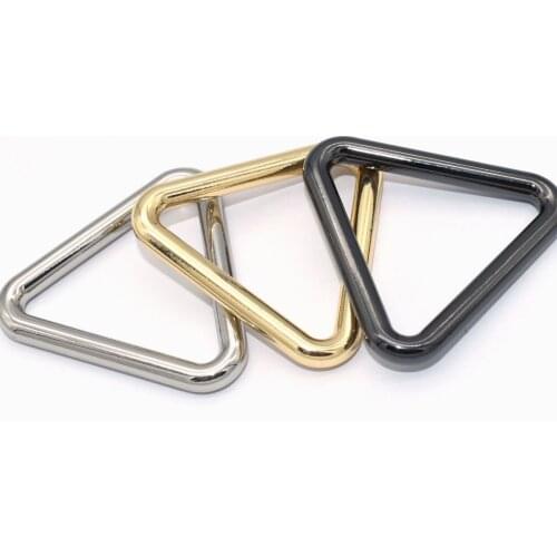 Triangle Buckle 38mm Silver/Gunmetal Zinc Alloy Buckle DIY Jewelry Charm Belt Leather Webbing Handbag Handbag Purse Accessories