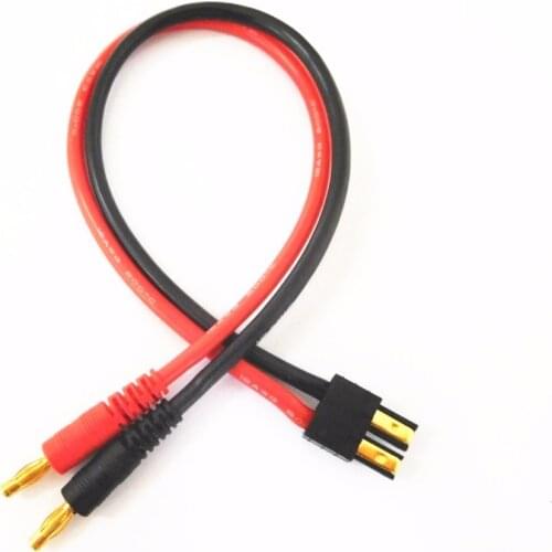 TRX Battery Charge Lead 4mm Banana Plug to TRX Plug Charger Cable for RC Lipo Battery