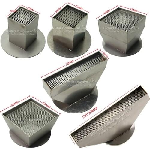 Universal Hot Air Nozzles 15mm 20mm 25mm 30mm 35mm 45mm 50mm 55mm 75mm 120mm for BGA Rework Station Bottom Base Diameter 60mm