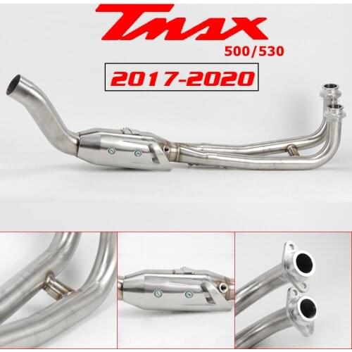 T-MAX 500/530 2017-2020 Slip-on exhaust muffler headers front link pipe down pipe elbow escape for Yamaha T-MAX 500 530 2017-202