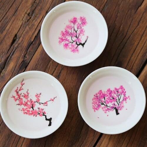 Japanese Magic Cherry Blossom Sake Cup Bowl Temperature Discoloration Color Change with Cold/Hot Water Christmas Gift Dropship