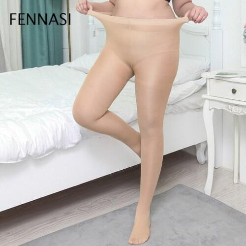 FENNASI Womens Plus Size Big Stockings Pantyhose Spring Summer Transparent Long Stockings Pantyhose