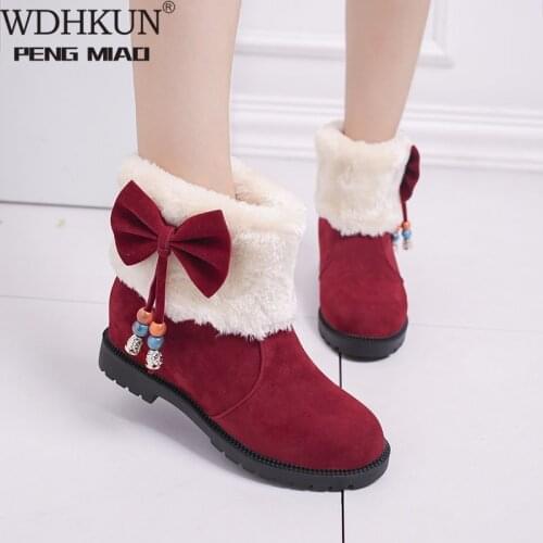 2021 Autumn Winter Women Boots Mid-Calf Boots Brand Fashion Stretch Cotton Fabric Slip-on Boots Flat Shoes Woman