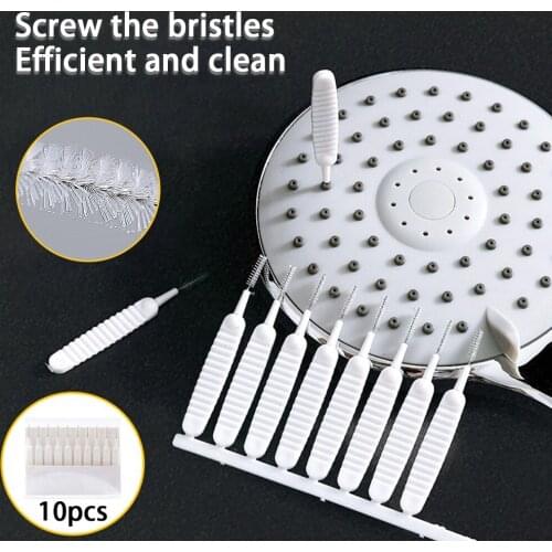 10/20pcs Shower Head Cleaning Brush Washing Anti-clogging Small Brush Pore Gap Cleaning Brush For Kitchen Toilet Phone Hole