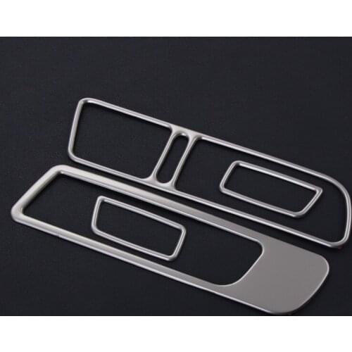 4pcs/set stainless steel inside door Window Switch cover trims modified special For Volkswagen vw Tiguan 2013-2015