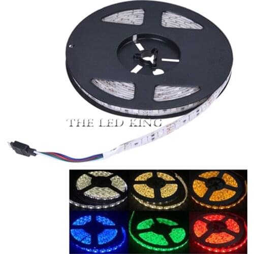 5M RGB Led Strip 3528 SMD Waterproof IP65 IP20 DC 12V 60Leds / M Fita Flexible Ribbon String Led Tape Lamp For Christmas Holiday