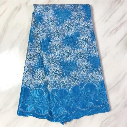 5 yards Swiss lace fabric cotton material high quality nigerian lace fabric african dry lace for women dress