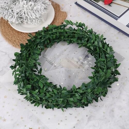 7.5M Artificial Green Leaves Garland Silk Ivy Vines Rattan Xmas Wedding Decor