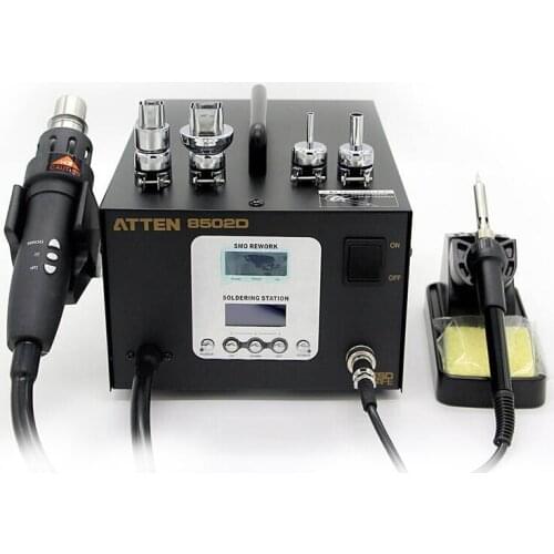 ATTEN AT8502D digital display hot air gun constant temperature lead-free soldering iron two-in-one desoldering station