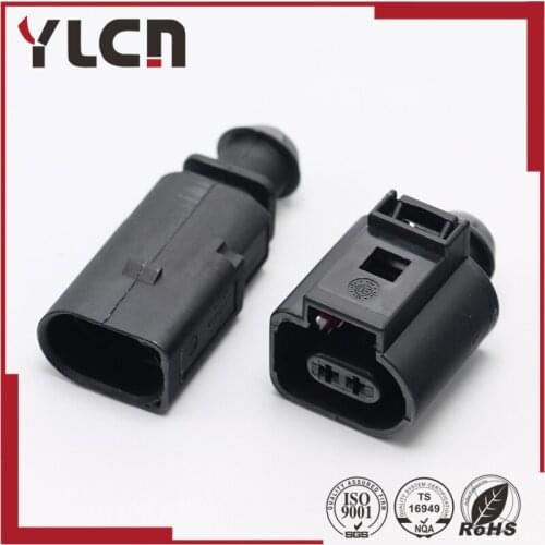 Free shipping 2 pin VW 1.5mm series 1J0973802/1J0973702 Auto Temp sensor plug waterproof electrical wire connector