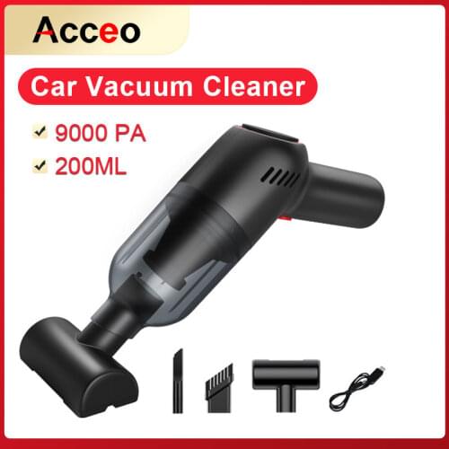 E-ACE M17B Wireless Car Vacuum Cleaner Mini High-Power 9000Pa Home & Car Dual Use Mini Vacuum Cleaner With Built-in Battrery
