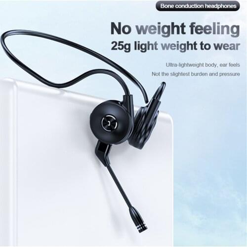 Bone Conduction Bluetooth Earphone Sport Running Waterproof Wireless Bluetooth 5.0 Headphone With Microphone 2021 New Designed