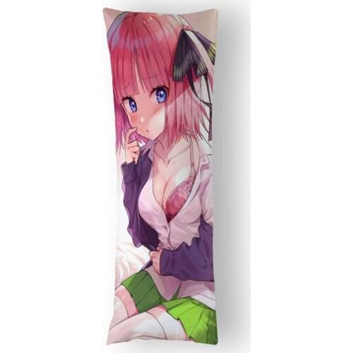 Nakano Nino Dakimakura Hugging Body Pillow Case DIY Custom Throw Cushion Pillow Cover 7 Sizes