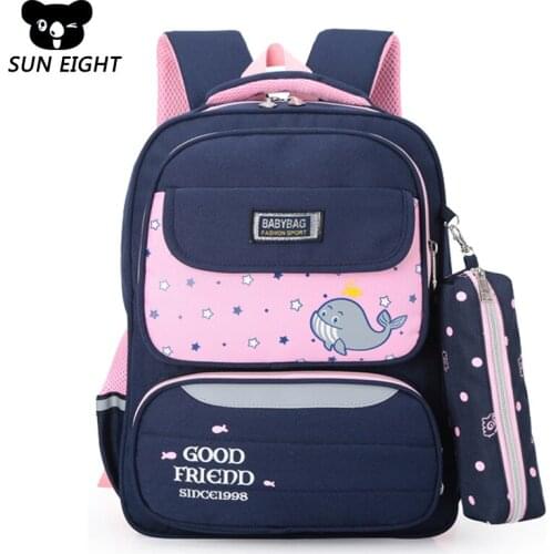 SUN EIGHT 2019 Children School Bags Girls Orthopedic schoolbag kids Backpacks primary school Backpacks mochila infantil