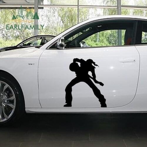 EARLFAMILY 2x Handheld Electric Guitar Bassist Passion for Playing Live Music Car Sticker for All Smooth Surface JDM Vinyl Decal