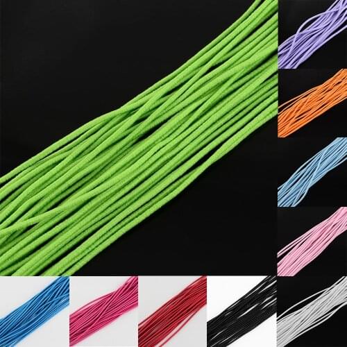 Approx 100m/bundle 4mm Easy to knot Elastic Cord Thread with Fibre Outside & Rubber Inside Slip-on Bracelets Watch Bands Making