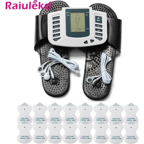 10 Level Electrical EMS Relieve Pain Muscle Stimulator Pulse Tens Acupuncture Therapy Machine Body Relax Muscle Therapy Massager