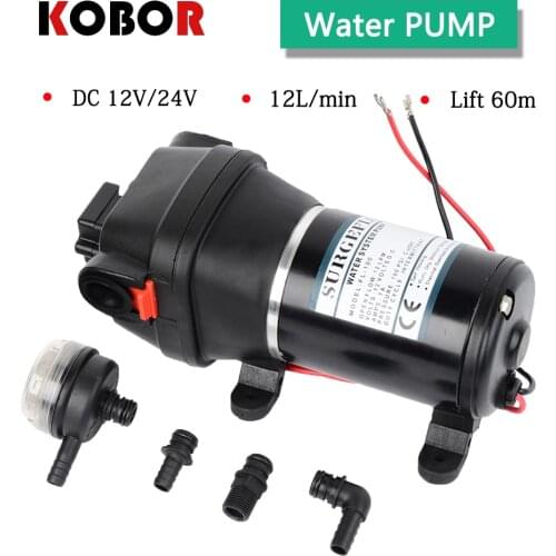Fl-100 12v 24v Dc High Pressure 100 Psi(7.0bar) Lift Max 60m Electric Diaphragm Cleaning Car Washing Pump