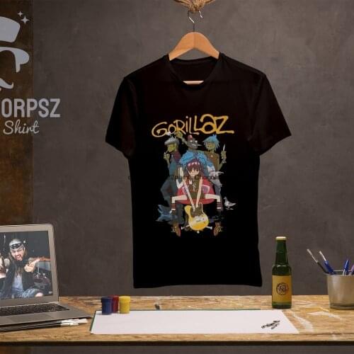 Gorrilaz Hypebeast Hip Hop Pop Rock Band Vintage Design T Shirt Gorrilaz Shirt