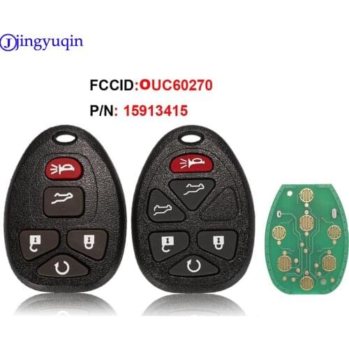 Jingyuqin Remote key For GMC Acadia Savana Sierra Yukon XL 1500 2007 2008 2009 2010 2011 2012 2013 2014 OUC60270 159134155