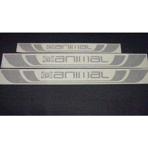 For 1Set/3pcs Animal graphics set L200 Warrior Barbarian Triton Navara pickup stickers decals Car styling