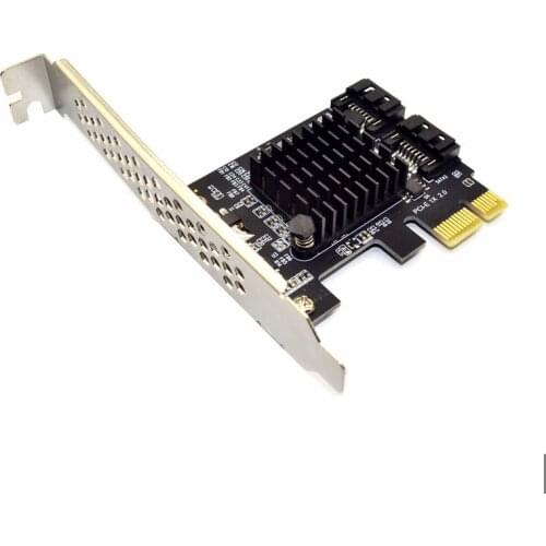 PCI-E to 2 port SATA 3.0 Expansion Card 6G Adapter Converter Card Expansion IPFS Hard Disk