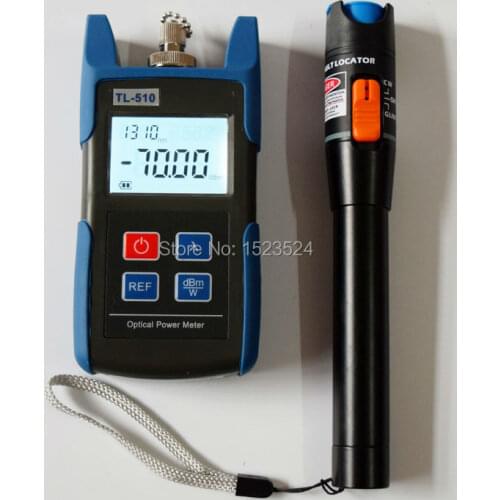 TL510A -70~+10dB Handheld Mini Optical Power Meter with FC SC Connector and TL532 Visual Fault Locator 10mw