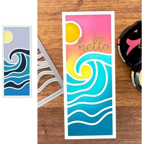 Sea and moon Metal Cutting Dies for DIY Scrapbooking Crafts Dies Cut Stencils Maker Photo Album Template Handmade Decoration