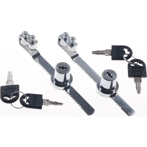 Cabinet Sliding Glass Door Lock+Keys For Reptile Vivarium Showcase Display Case