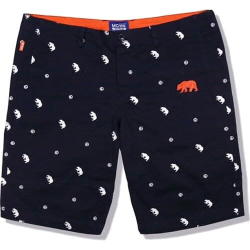 New California Bear Shorts Mens Plus Size Cotton Casual Shorts Summer Shorts High Quality Knee Length Trousers S M L XL 2XL 3XL