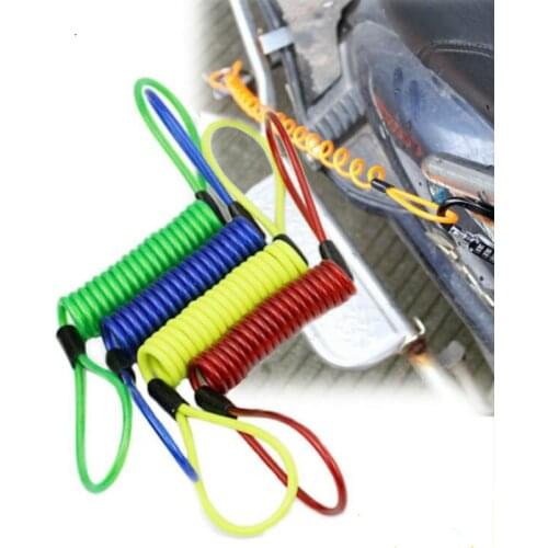 150cm Alarm Disc Lock Security Anti Thief Motorbike Motorcycle Wheel Disc Brake Bag And Reminder Spring Cable
