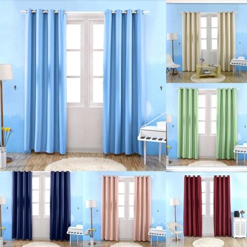 Modern Blackout Curtains for Living Room Bedroom Curtains for Window Treatment Solid Curtains Finished Blackout Curtains 1 Panel