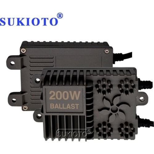 SUKIOTO 2PCS AC Xenon 200W High Power HID Slim Conversion Ballast Reactor For Auto Xenon Headlamp Bulbs H1 H3 H7 H11 HB3 HB4