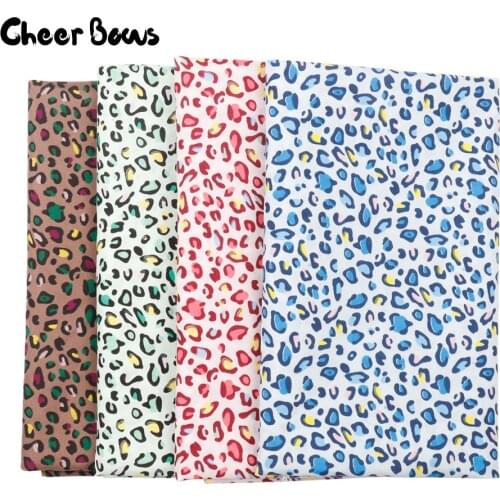 Leopard Fabric Printed Soft Quilting Fabrics DIY Dolls Making Fashion Spring Cotton Fabrics For Patchwork Handmade Suppliers