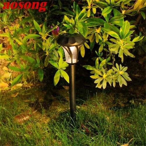 AOSONG Solar Lawn Light Outdoor Waterproof Plug In Garden Fixture Home Decorative For Landscape Street Lawn Park