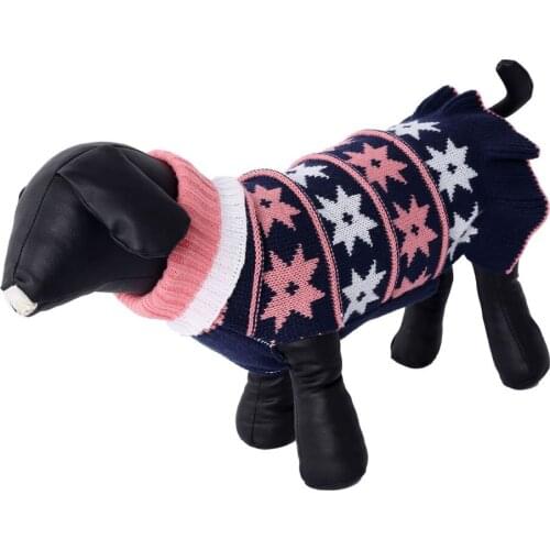 Pet Dogs Sweater Skirt Chihuahua Warm Dress Winter Knitting Sweet Jumpsuits Dog Clothing Sweet Pets Pullover