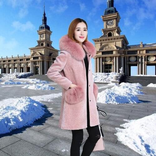 Women Coat Winter Faux Long Pink Fluffy Jacket Fake Fur Coats Warm Overcoat Fall 2020 Chamarras De Mujer KJ002