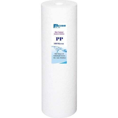 20" x 4.5" Big Blue Sediment PP Spun Polypropylene Whole house Water Filter,100% Pure Polypropylene - 100 Micron