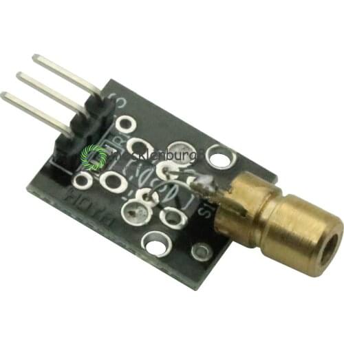 2PCS KY-008 650nm 5V Red Laser Sensor 6mm 5mW Transmitter Module Dot Diode Copper Head For Arduino Compatible With UNO MEGA 2560