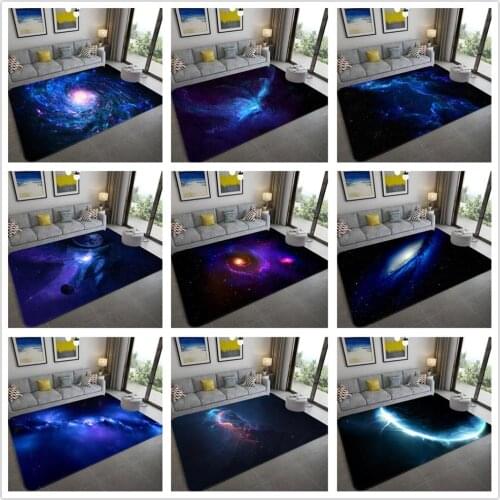 Starry Sky Series 3D Print Carpets For Living Room Bedroom Decor Rug Kids Room Play Area Child Carpet Crawl Home Mats Rugs Large