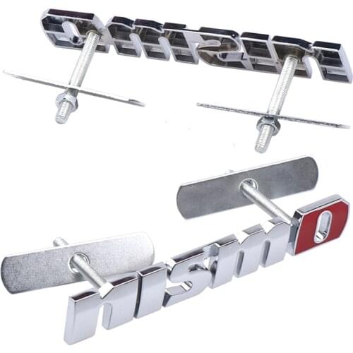 3D Metal NISMO Auto Stickers Front Grille Badge Emblem Car Styling For Nissan Tiida Teana Skyline Juke X-trail Almera Qashqai