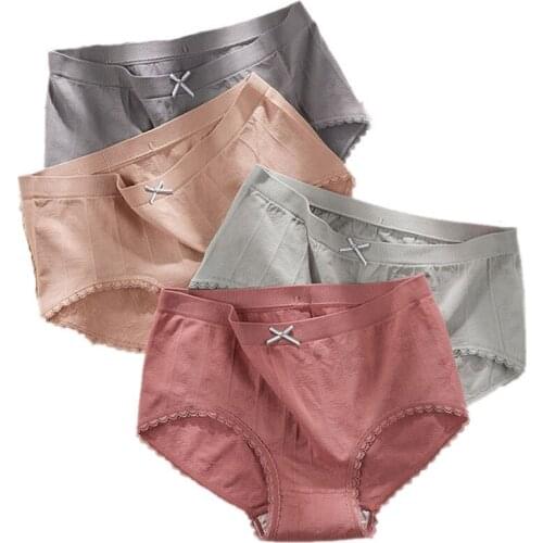 4pcs/lot Panty cotton crotch Graphene seamless moisturizing briefs for ladies NK002